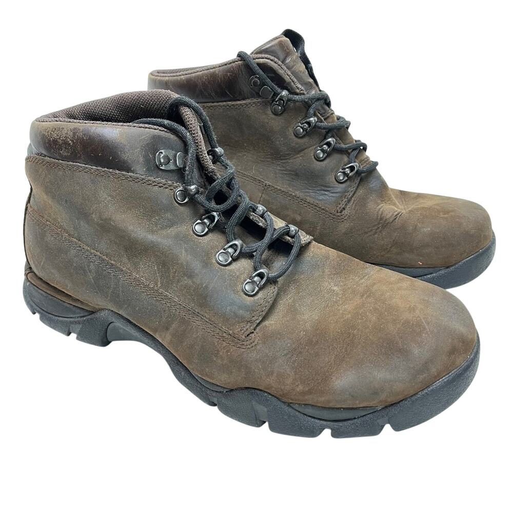 ROCKPORT XCS Brown Genuine Leather HYDRO-SHEILD Waterproof Hiking Boots